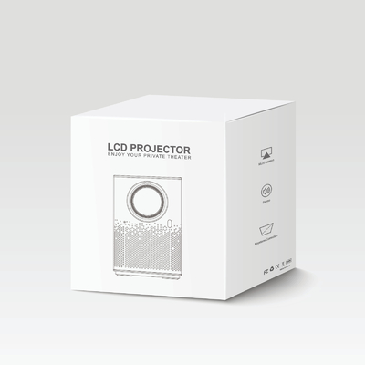 100 ANSI Lumens Lift Bracket 4k Mini Projector untuk Home Theater Outdoor