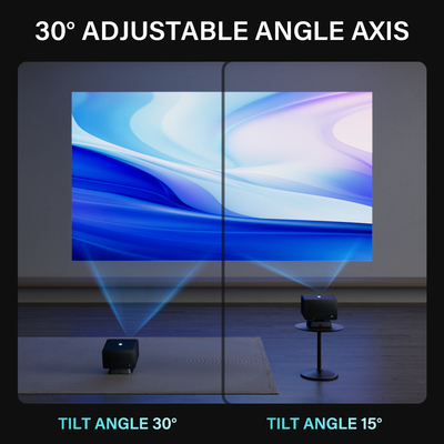 Proyektor Home Theater Android 11 dengan rasio kontras 1000-1 dan umur lampu 30000 jam
