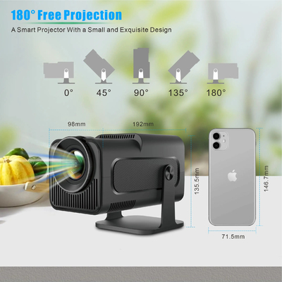 FLYIN HY320MINI 4K Ultra HD 3D Portable Short Throw Projector & Presentation Equipment untuk penggunaan Home Theater dan Bioskop