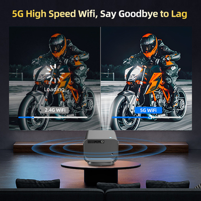 FLYIN P20 Pro 4K 350Lms 1080P Full HD Proyektor Lensa Fokus Otomatis Lampu LCD Android 13 Airplay Portable Home Theater Penggunaan
