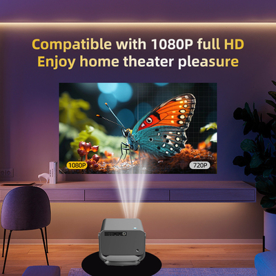 FLYIN P20 Pro 4K 350Lms 1080P Full HD Proyektor Lensa Fokus Otomatis Lampu LCD Android 13 Airplay Portable Home Theater Penggunaan