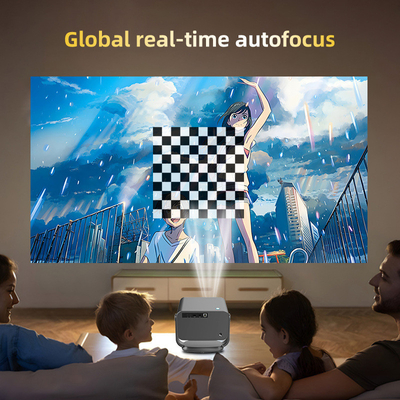 FLYIN P20 Pro 4K 350Lms 1080P Full HD Proyektor Lensa Fokus Otomatis Lampu LCD Android 13 Airplay Portable Home Theater Penggunaan