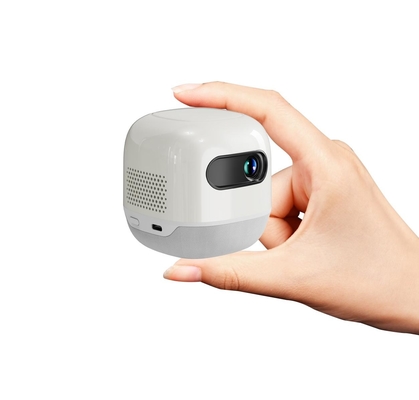 FLYIN M2 mini persegi proyektor DLP portabel dengan baterai bawaan 4K proyektor perkhemahan luar ruangan