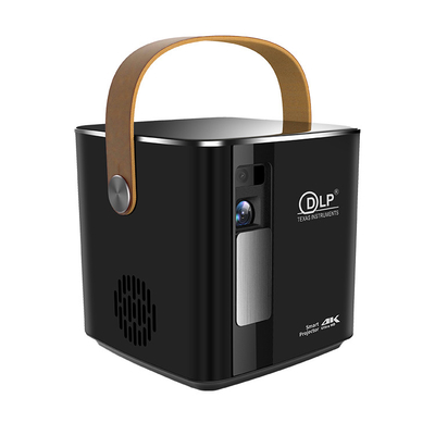 Flyin P12 1080P Max 4K Mini Proyektor 9000mAh Baterai Video Luar 400 ANSI Lumens Android 9 2GB/16GB DLP Link 3D Proyektor