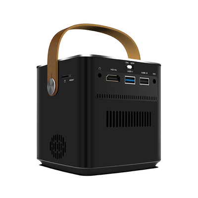 Flyin P12 1080P Max 4K Mini Proyektor 9000mAh Baterai Video Luar 400 ANSI Lumens Android 9 2GB/16GB DLP Link 3D Proyektor