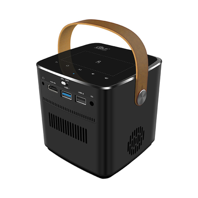 Flyin P12 1080P Max 4K Mini Proyektor 9000mAh Baterai Video Luar 400 ANSI Lumens Android 9 2GB/16GB DLP Link 3D Proyektor
