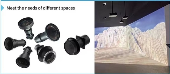 Flyin 5500 lumen Proyektor Laser DLP WUXGA Resolusi Tinggi 4K Presentasi 3D Aktif 0.8 DMD Chip untuk Pencitraan yang Tepat Manual Fokus Lensa Shift untuk Pengalaman Proyeksi Fleksibel