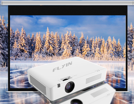Flyin-C40W+ WXGA 4200 Lumens 3LCD Laser Projector Android Smart Konferensi Bisnis Proyektor Pendidikan Kelas