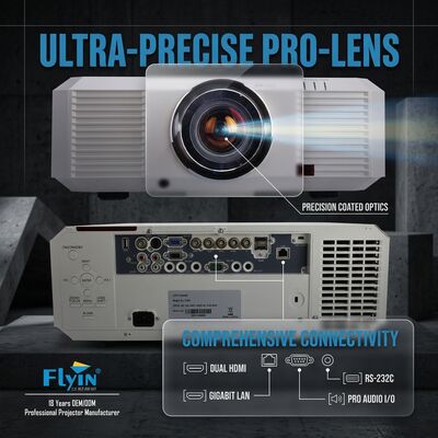 3LCD 10000 Lumens Outdoor 3D Mapping Projector EL-705U WUXGA 1920x1200 Proyeksi Lokasi Besar