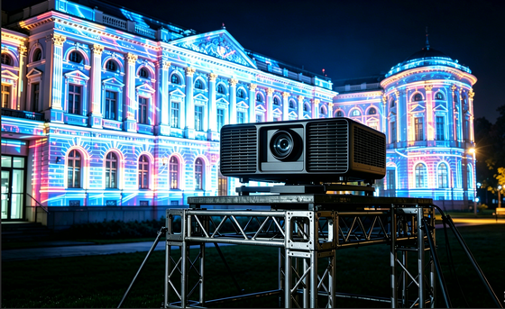 Laser DLP Projector dengan 13,000 Lumens Kecerahan 4K Kompatibel untuk penggunaan luar ruangan tempat besar