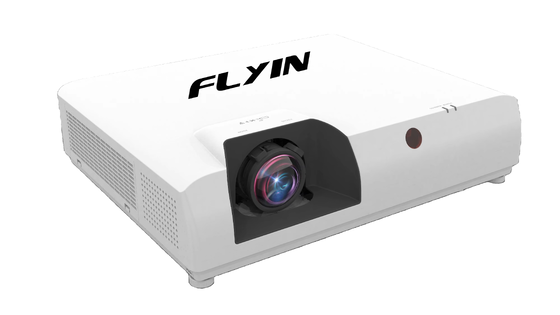 Flyin-CS7 4K 7000 Lumen Proyektor Laser 3LCD 0,5 Lensa Short Throw Kontras 5000000:1 untuk Tempat Besar