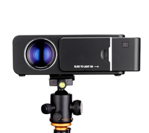 Proyektor Home Theater 4K Genggam Video LED LCD HD penuh
