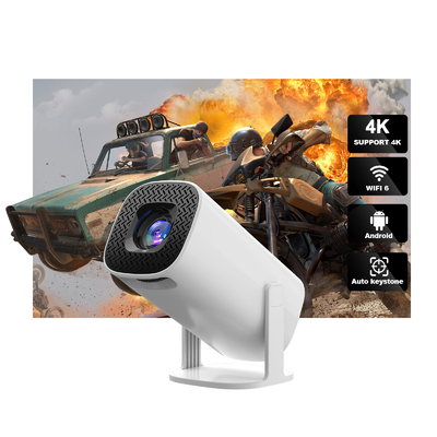 FLYIN P30 4K Ultra HD 3D Portable LED Short Throw Projector untuk Home Theater dan Cinema
