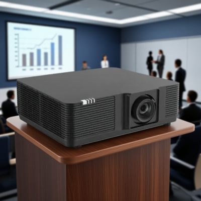 Flyin 5500 lumen Proyektor Laser DLP WUXGA Resolusi Tinggi 4K Presentasi 3D Aktif 0.8 DMD Chip untuk Pencitraan yang Tepat Manual Fokus Lensa Shift untuk Pengalaman Proyeksi Fleksibel