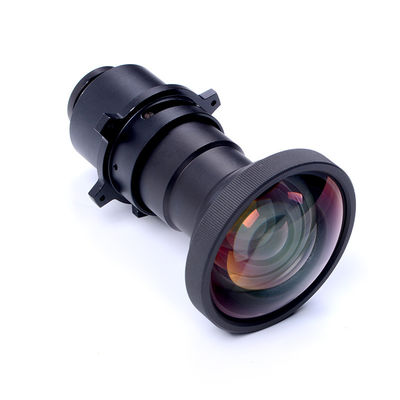 Fish Eye Double Concave Lemparan Pendek Lensa Proyektor Sudut Lebar