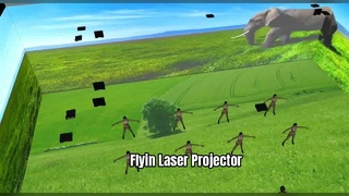 Proyektor Laser Flyin — kecerahan tinggi, kontras tinggi, warna cerah.